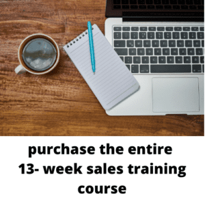 Sales Training Course (13-weeks)